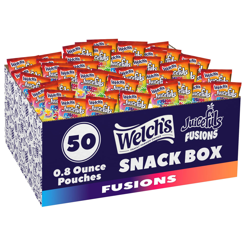 Welch's Juicefuls Fusions Watermelon Lemon snack: chewy outside, juicy inside, ideal for study breaks.
