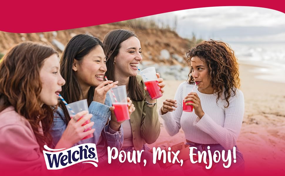 Welch's Singles To Go packet in bag for easy hydration.