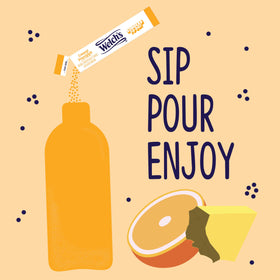 Welch's Singles To Go orange pineapple on-the-go bottle ready for hydration.