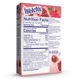 Water bottle with Welch's Singles To Go packet for fast flavor boost.