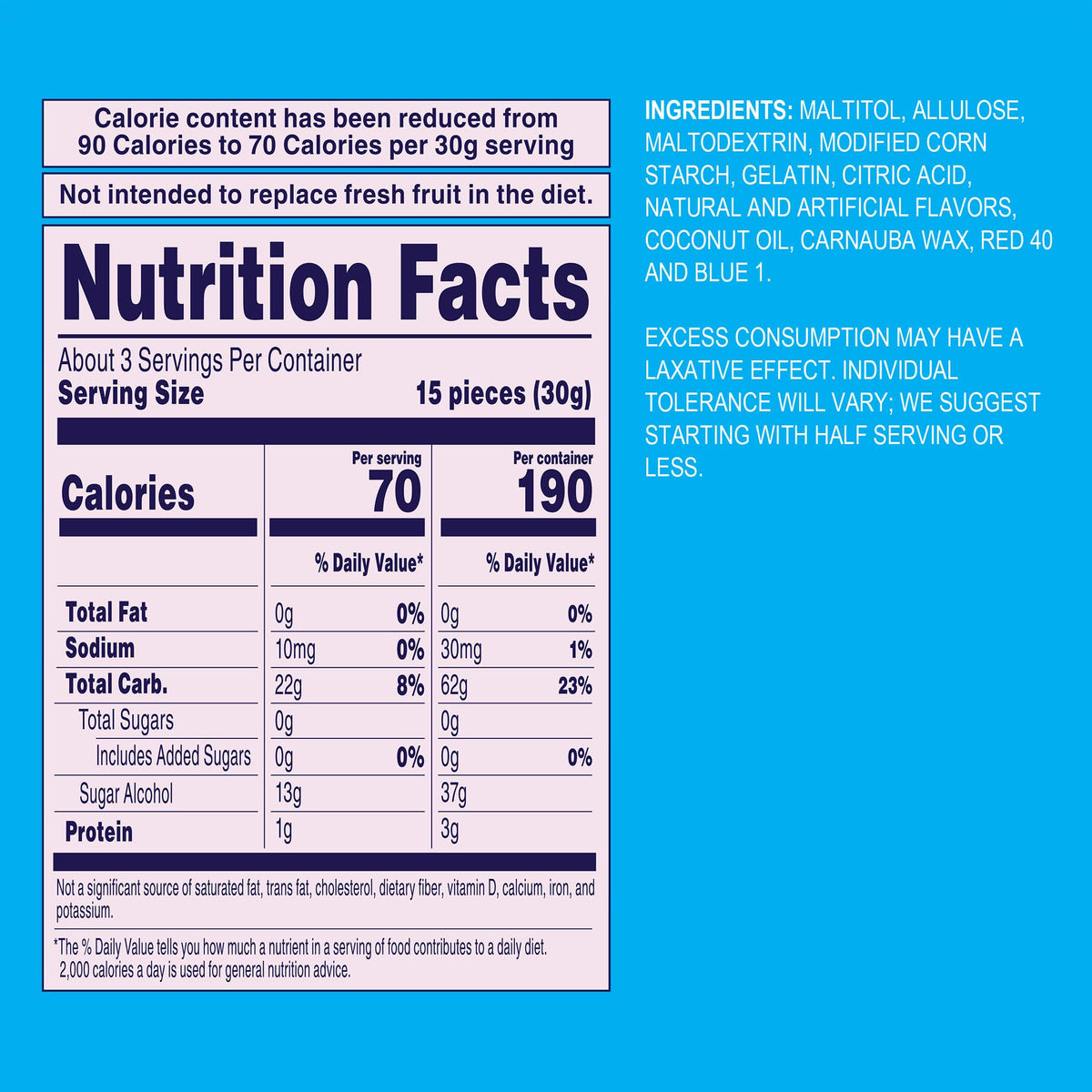 Welch's Zero Sugar Fruity Bites gluten-free travel snack