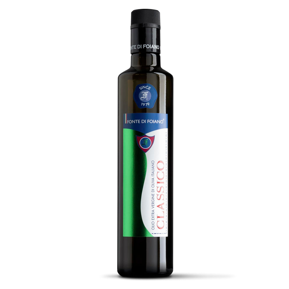WellEatable Tuscan olive oil bottle front view for finishing flavor