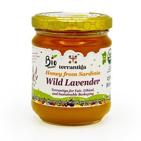WellEatable Wild Lavender Honey jar close-up, ideal for tea