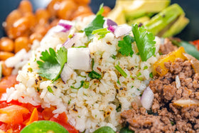Well Lean Konjac Shirataki Rice serving idea demonstrates versatile meals.