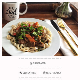 Well Lean Organic Fettuccine diet-friendly hero highlighting portion-controlled meals.