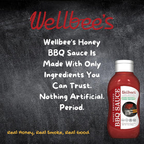 Wellbee's Honey BBQ Sauce glaze on grilled meat