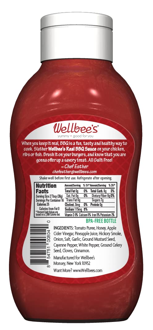 Wellbee's Honey BBQ Sauce being poured for a glossy glaze