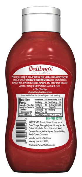Wellbee's Honey BBQ Sauce being poured for a glossy glaze