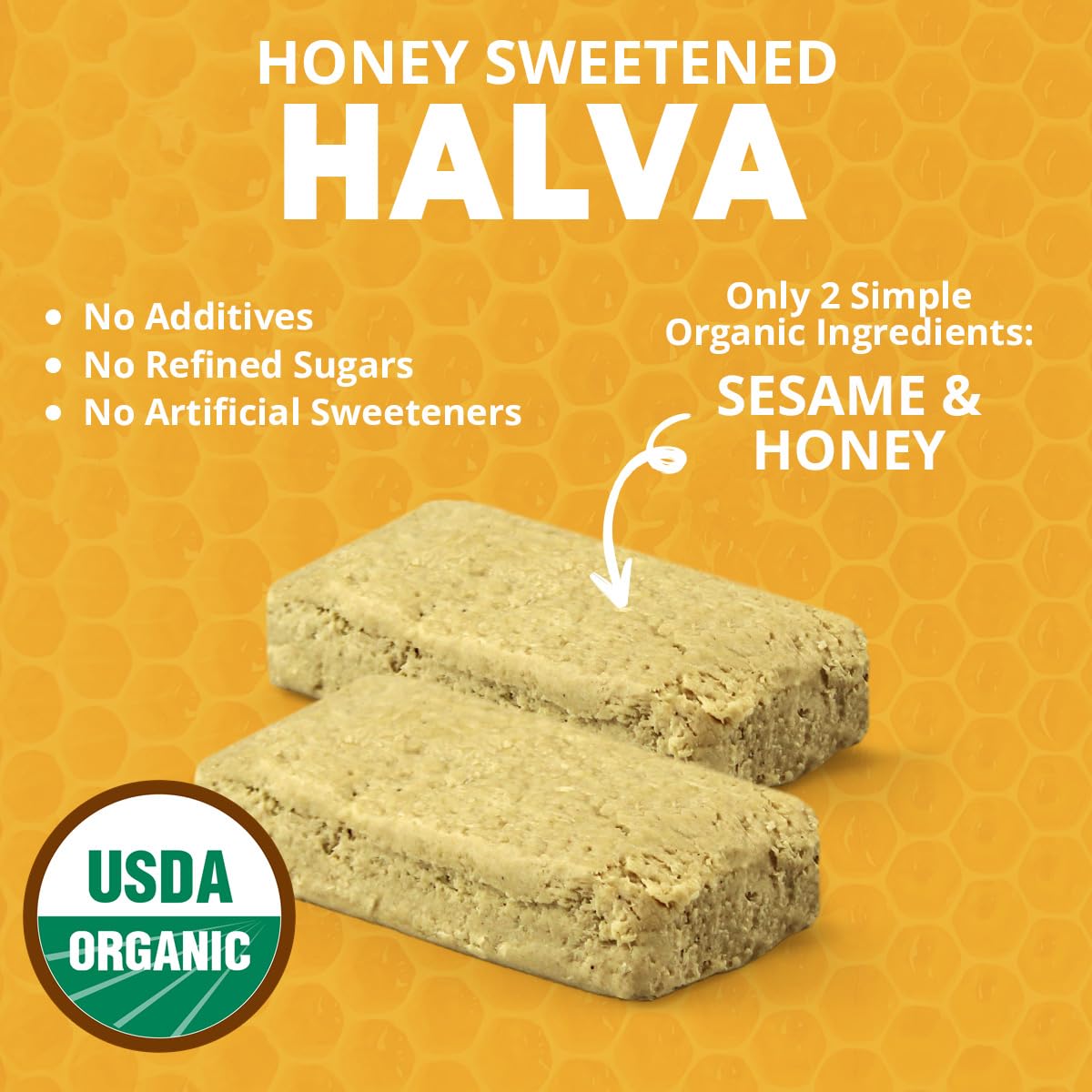 Wellbee's OhGoodness Halva Bars texture close-up reveals silky sesame honey cream.