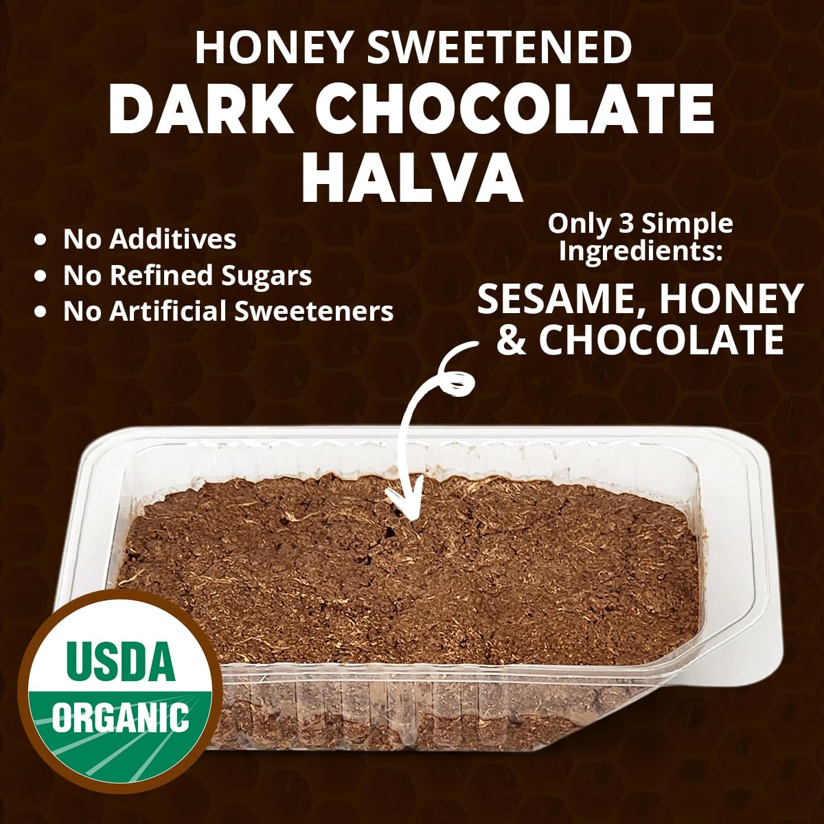 Wellbee's OhGoodness! Honey Halva 3-pack close-up, melt-in-mouth texture
