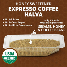 Wellbee's OhGoodness Honey Halva Almond 75g pack features roasted almond flavor and smooth sesame.