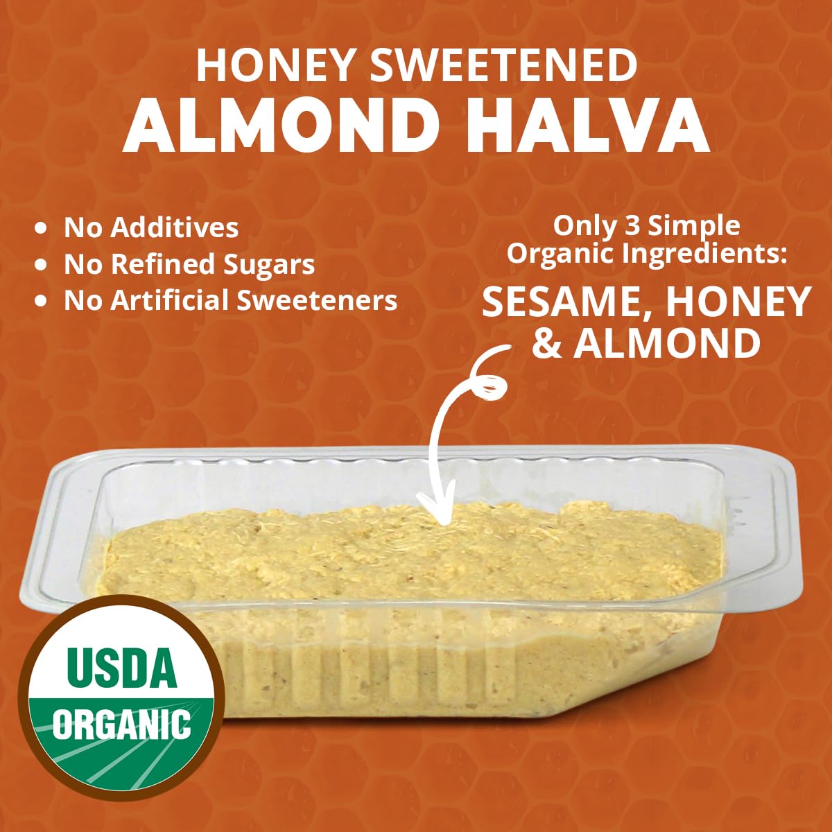 Wellbee's OhGoodness Halva closeup reveals the delicate melt-in-mouth texture.