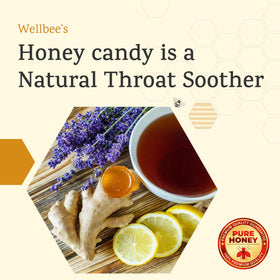 Wellbee's Pure Honey Candy tea drops dissolve easily in hot beverages