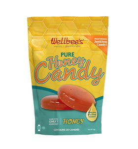 Wellbee's Pure Honey Candy unwrapped drops highlight single-ingredient honey sweetness