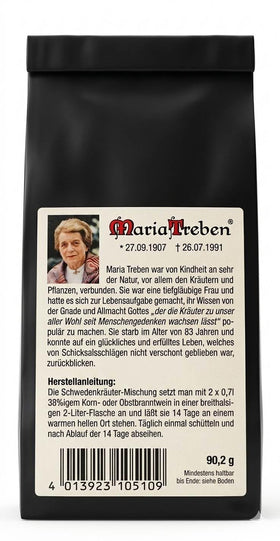 Wellbeing Herbs Small Swedish Bitters label showcases traditional 11-herb blend for wellness.