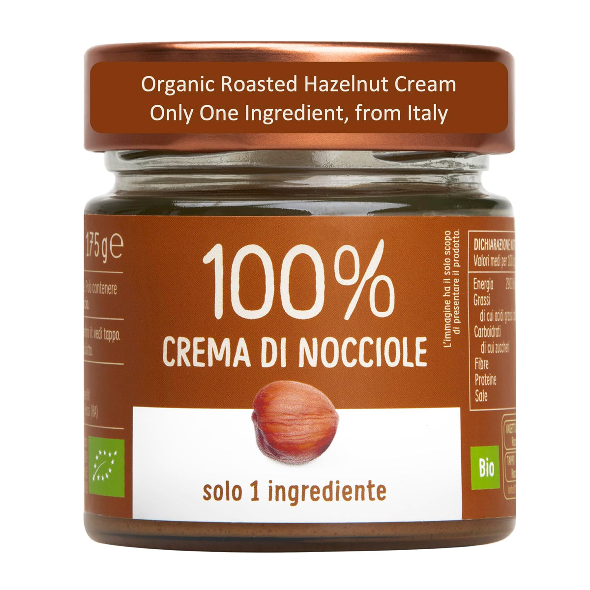 WellEatable hazelnut cream in a jar shows pure, single-ingredient spread for clean eating.