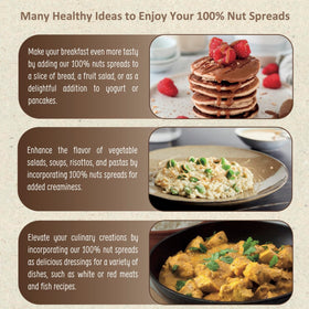 Spoon of WellEatable hazelnut cream on toast demonstrates versatile breakfast idea.