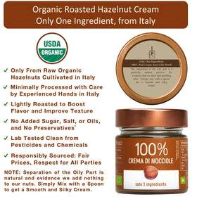 Close-up of lightly roasted hazelnuts in WellEatable cream reveals natural flavor.