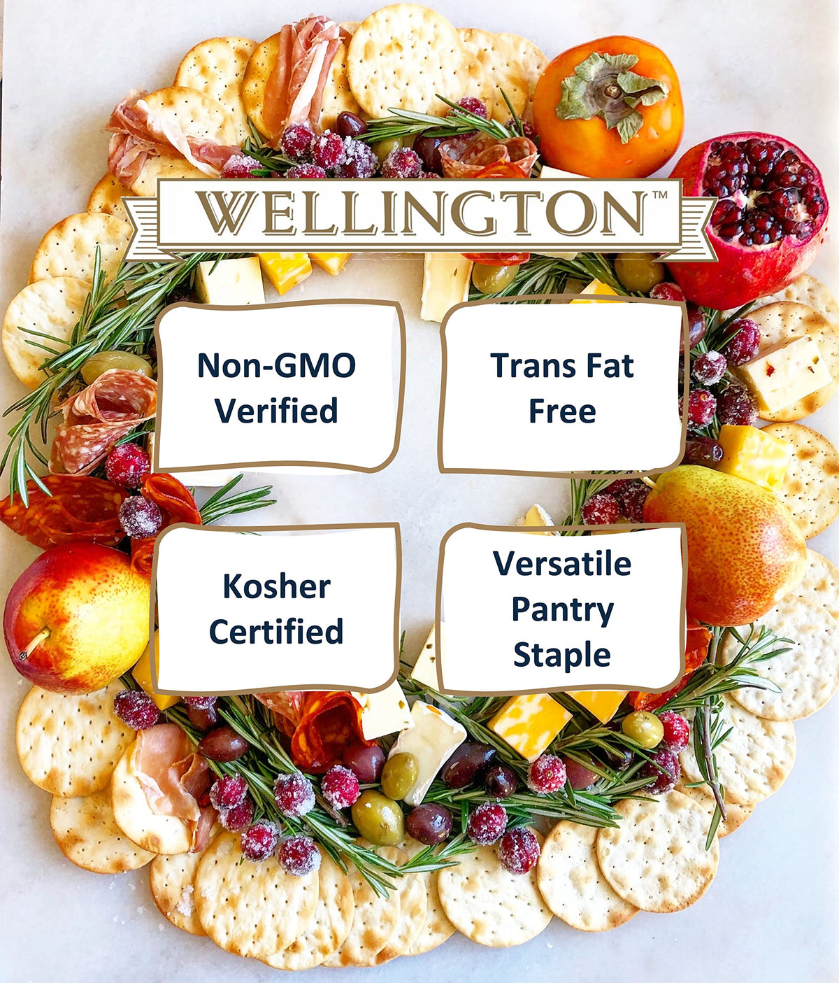 Wellington Traditional Cracker crackers-closeup reveals crisp texture and light crumb