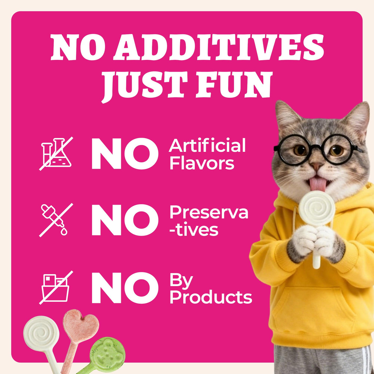 Wellix lollipop-style cat treats, playful and easy-to-hold for training.