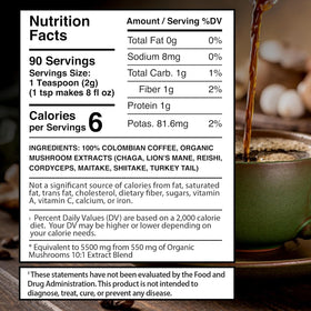 Wellness LabsRX mushroom coffee cup emitting steam for focused mornings.