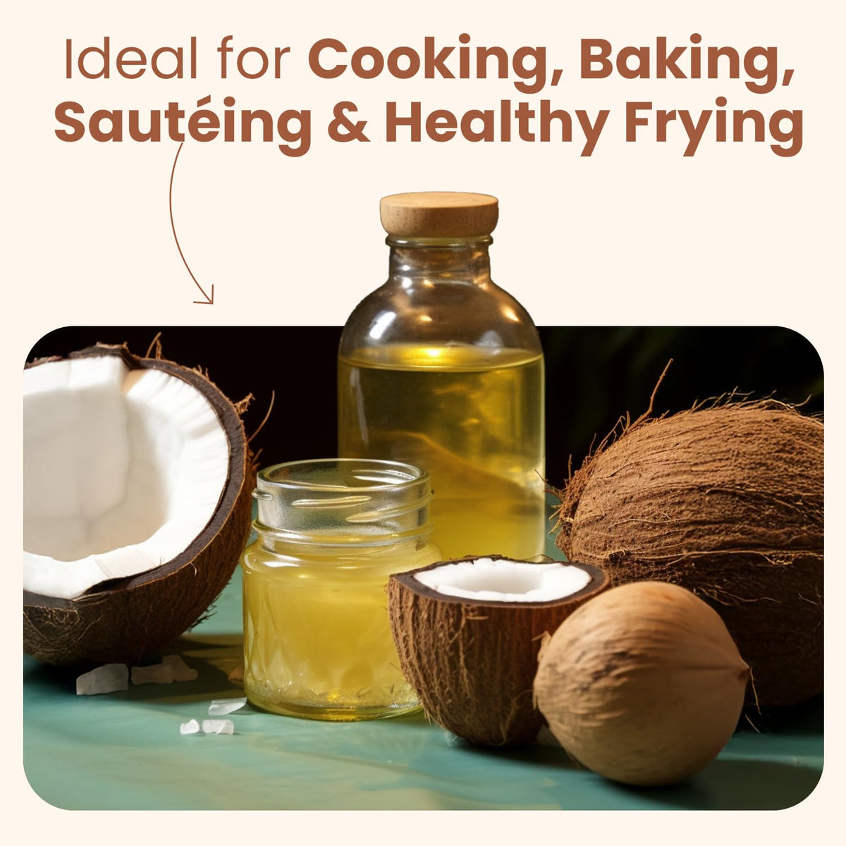 Wellsley Farms coconut oil for hair care helps tame frizz.