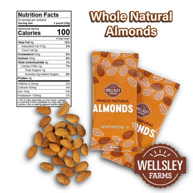 Wellsley Farms gluten-free almond snack on the go offers convenient portions.