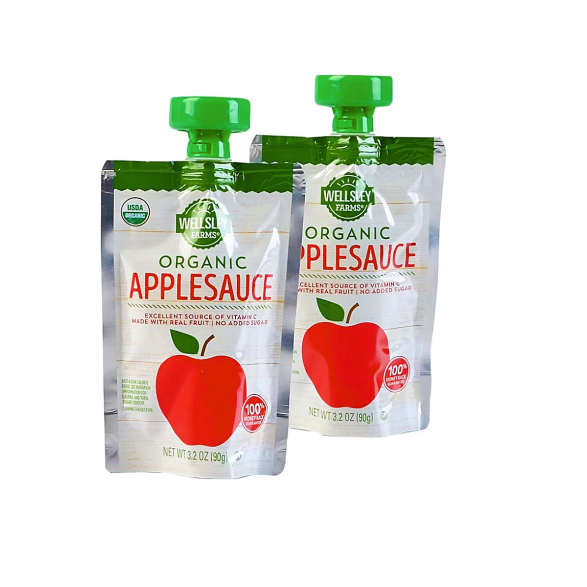 Kosher-certified Wellsley Farms pouch, gluten-free and free from artificial colors.