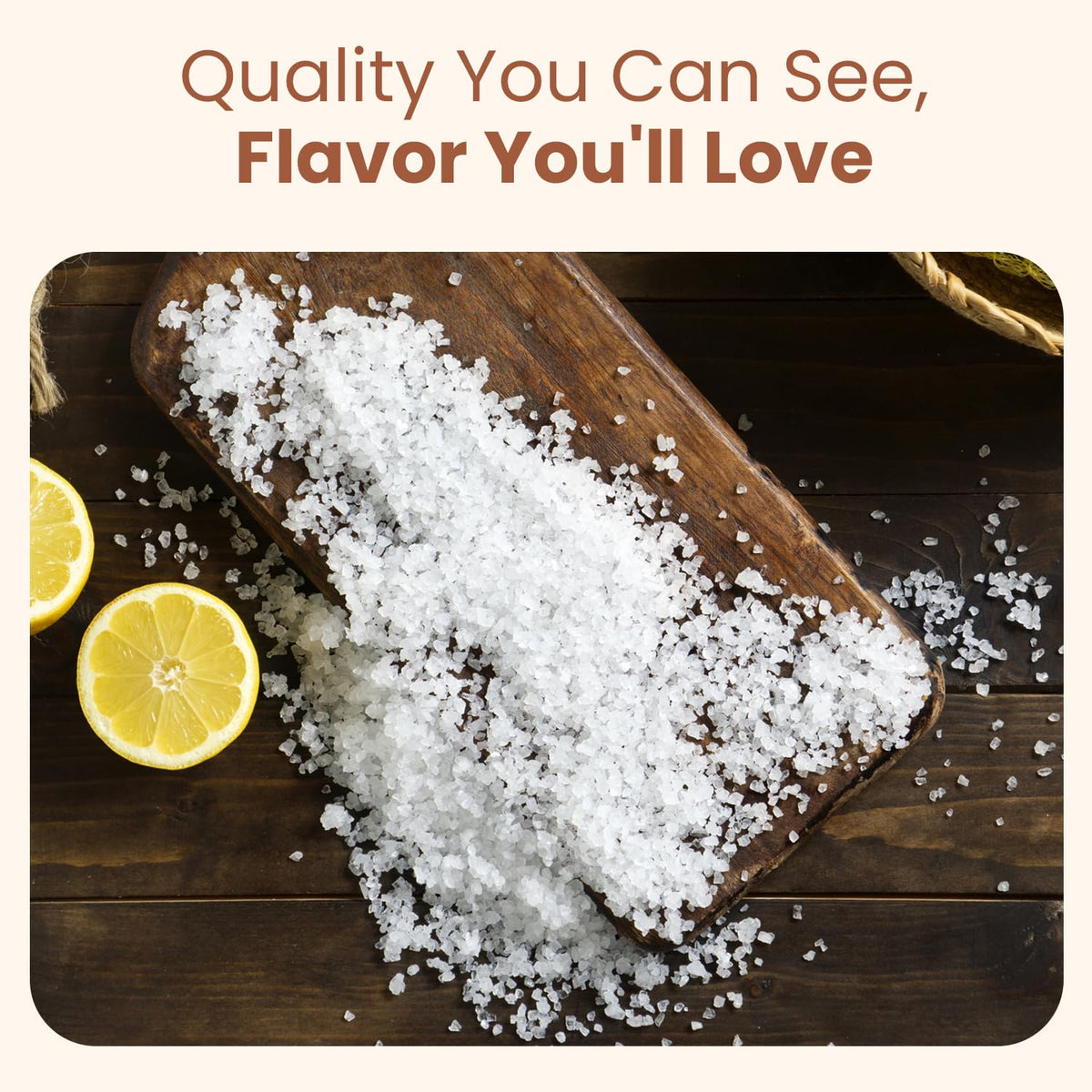 Wellsley Farms Mediterranean Sea Salt Grinder with meats for flavorful meals.