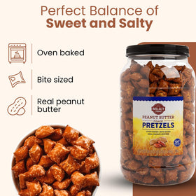 Wellsley Farms pretzels with real peanut butter center for a satisfying bite