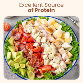 Wellsley Farms camping-meal can, convenient heat-and-serve protein outdoors.