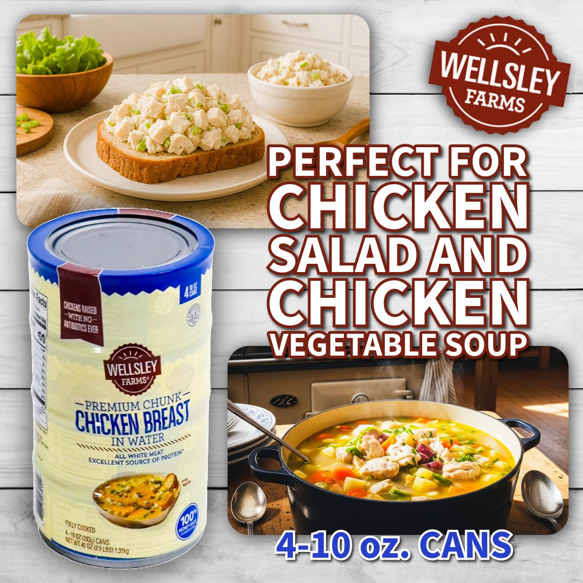 Wellsley Farms chunk white meat, great protein source for wraps.