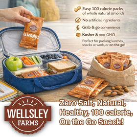 Wellsley Farms non-GMO almonds in 32-pack format for daily use.