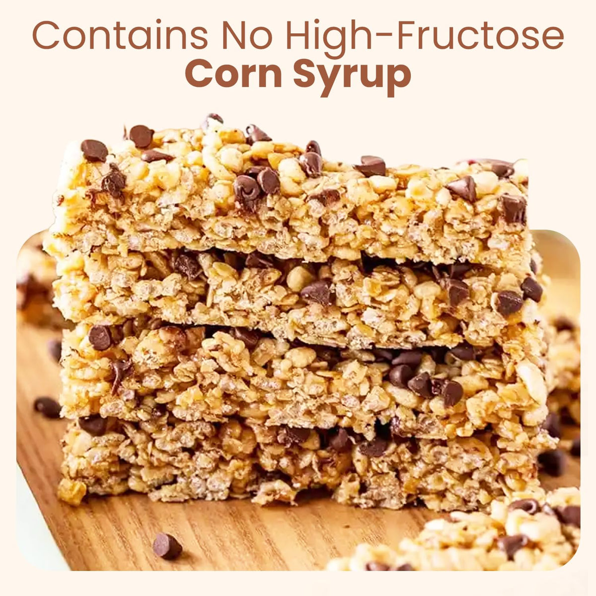Ingredients shot shows whole grains and real chocolate in Wellsley Farms bar