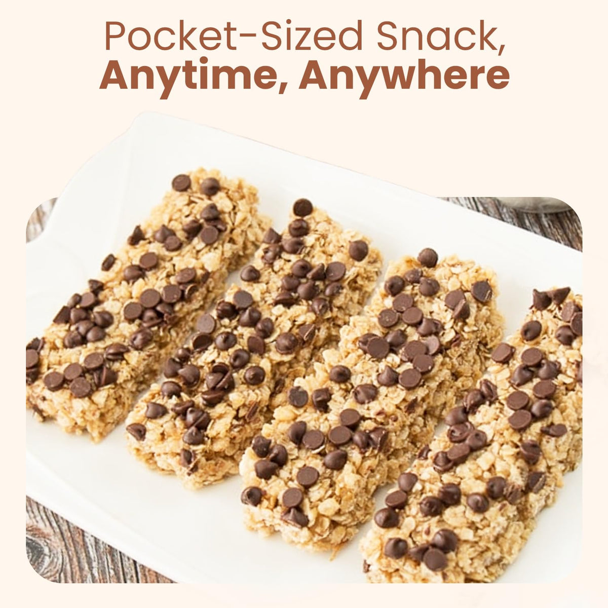 Nutrition label highlights 110 calories per bar for mindful snacking
