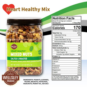 Wellsley Farms Nut Mix pack with resealable lid for on-the-go freshness.