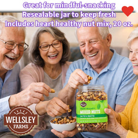 Wellsley Farms Nut Mix scoop ready for quick, satisfying snacking.