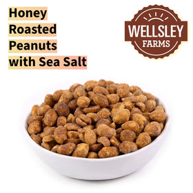 Wellsley Farms 40 oz resealable jar on kitchen shelf stays fresh.