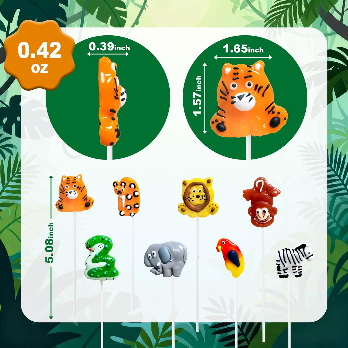 WellSpring Safari Elephant-shaped lollipop bright classroom rewards