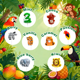 WellSpring Safari Jaguar-shaped lollipop with diverse flavors for party treats