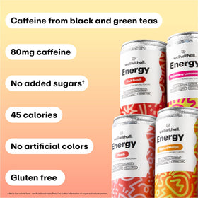 WellWithAll Tropical Mango energy drink can with a lightly sparkling refresh.