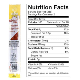 Wenzel's Farm handheld-snack-sticks are portable for workouts and travel.