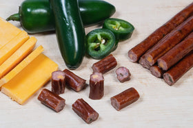 Wenzel's Farm Jalapeño Cheddar Sticks bundled in 16 packs for easy snacking