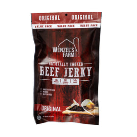 Wenzel's Farm Original Beef Jerky 10 oz package — ideal for on-the-go protein.