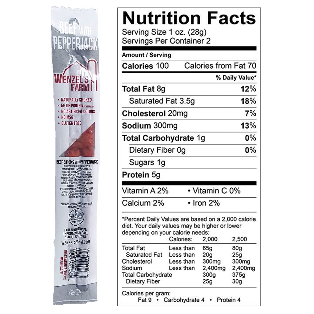 Wenzel's Farm Protein-packed per stick detail supports quick fueling.
