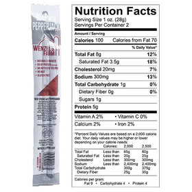 Wenzel's Farm smoked-beef-sticks showcase real hickory smoke for rich flavor.
