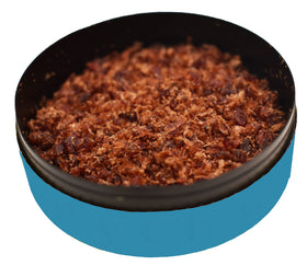 Werner beef jerky chew tin on shelf, ready for outdoor snacking.