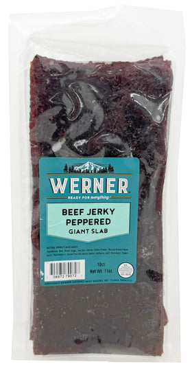 Werner Beef Jerky Slab giant pack ready for bold shared snacking