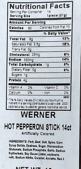 Werner gourmet snacks are wood-smoked on the Oregon Coast for rich flavor.