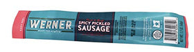 Close-up of Werner sausages showing smoky spice and ready-to-eat appeal
